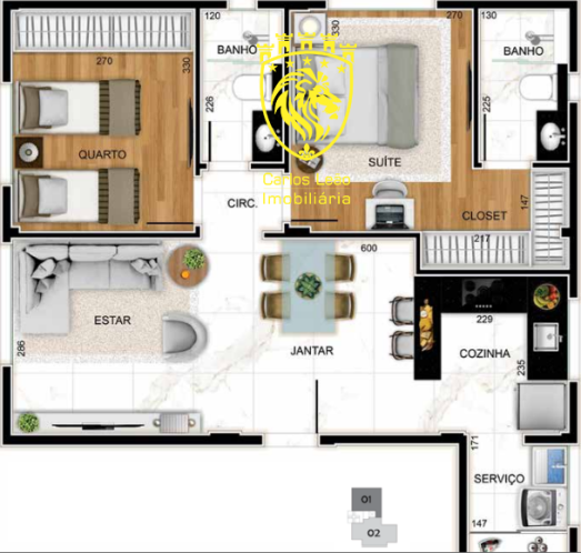 Apartamento à venda com 2 quartos, 61m² - Foto 12