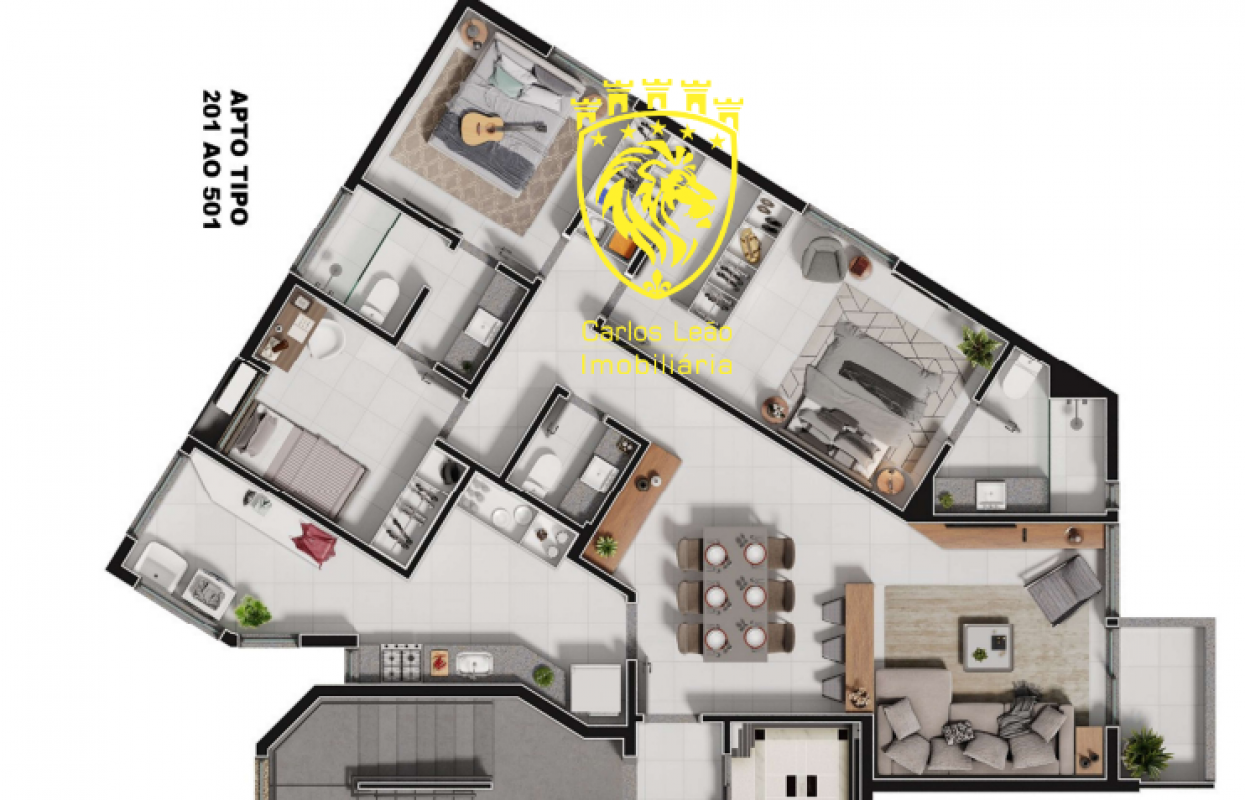 Apartamento à venda com 3 quartos, 101m² - Foto 5